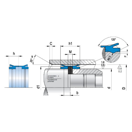 Pseal MPS 40x34x5x9 A0